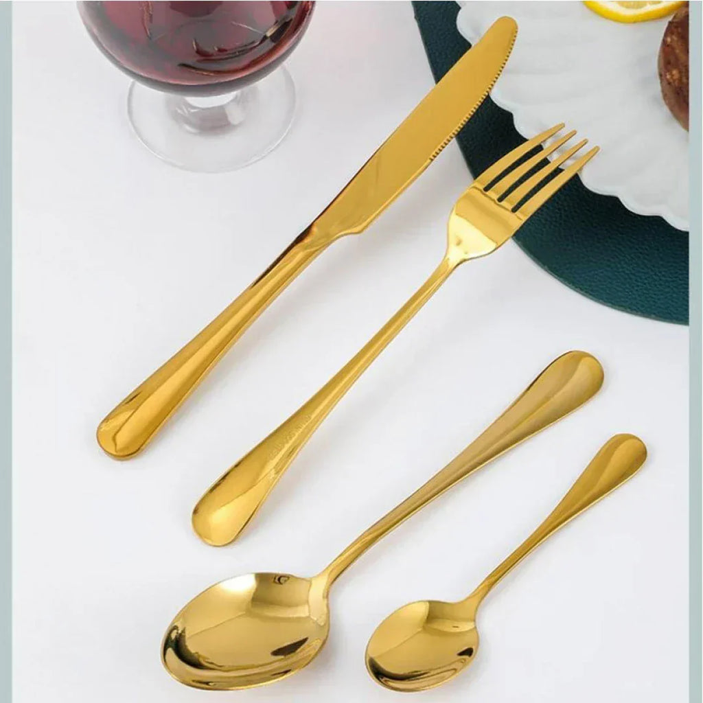 Couverts de luxe en forme d'œuf 24 pièces