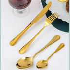 Couverts de luxe en forme d'œuf 24 pièces