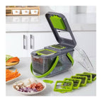 22-in-1 manual vegetable chopper with container multifunctional cheese grater potato slicer & fruit and vegetable cutter