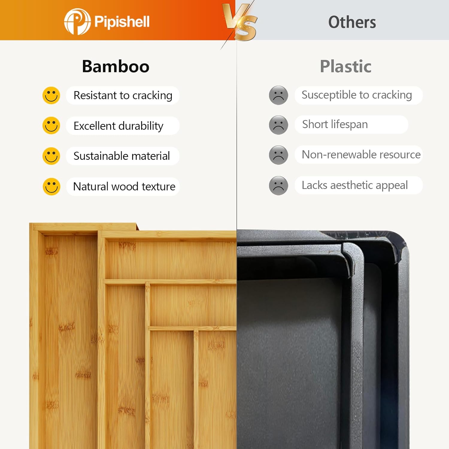 Organisateur De Tiroir De Cuisine Extensible g