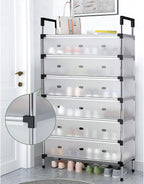 Étagère à Chaussures Fermée 6 Niveaux