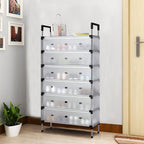 Étagère à Chaussures Fermée 6 Niveaux