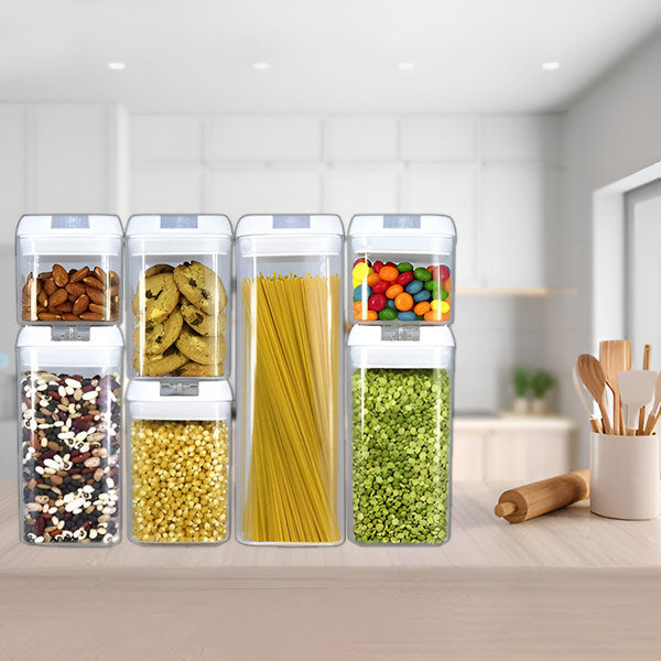 Ensemble de contenants de conservation des aliments (7 pièces)