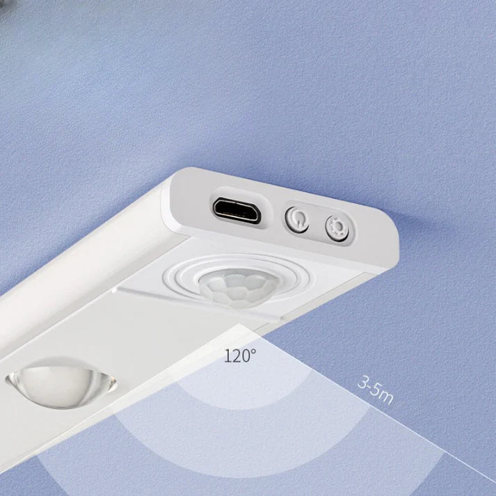 Éclairage LED Intelligente à Capteur de Mouvement - Fine et Rechargeable