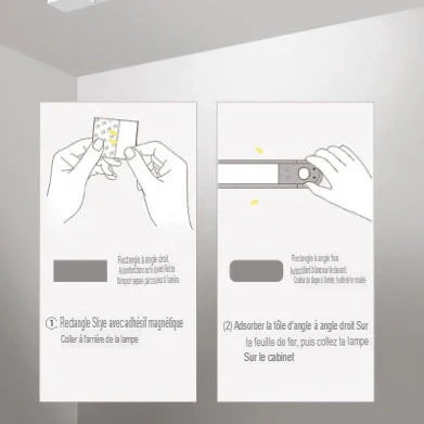 Éclairage LED Intelligente à Capteur de Mouvement - Fine et Rechargeable